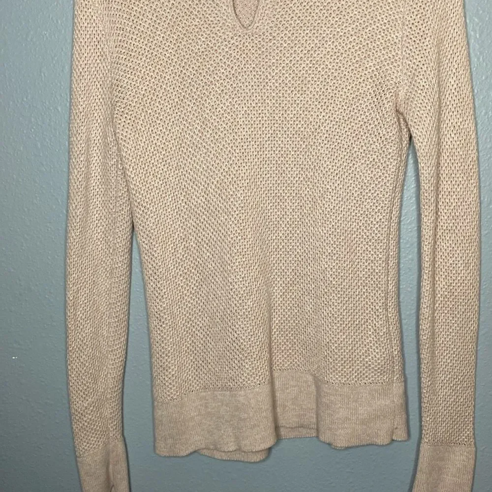 Loft Knit Pale Pink Crew Neck Sweater Size Small